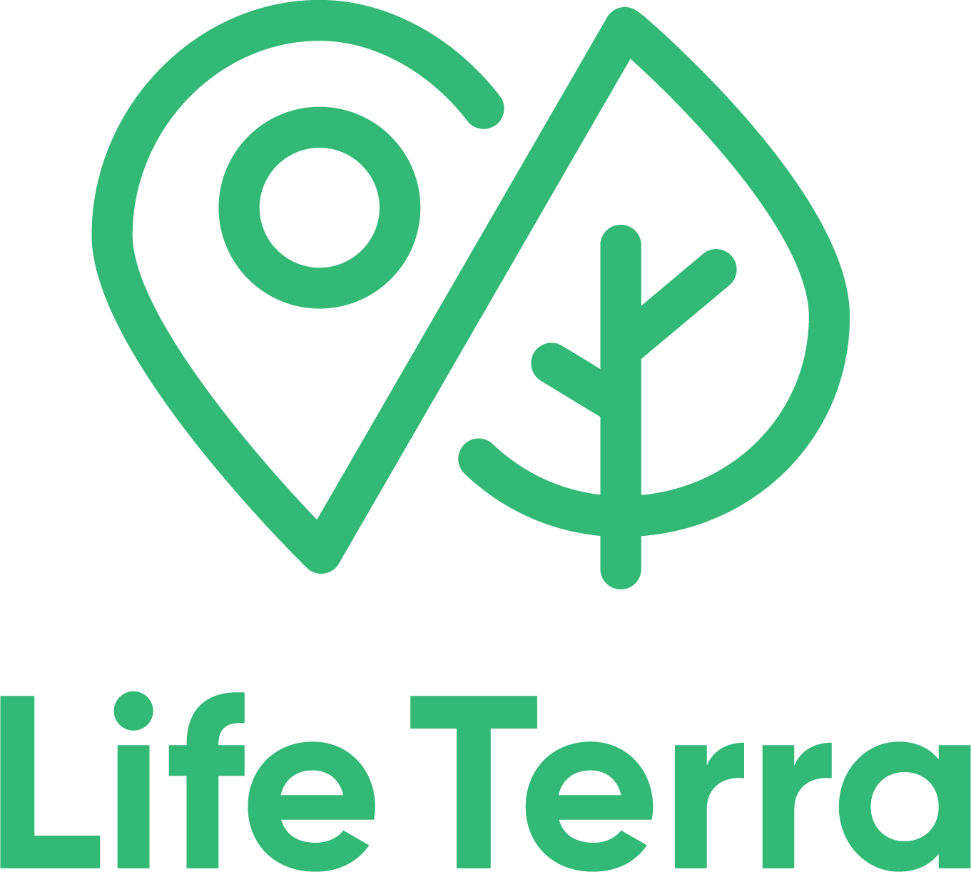 Life Terra logo groen staand.